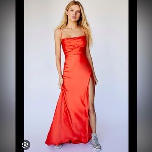 Free People Women's Red The Rosabel Maxi Party Dress By Fame And Partners